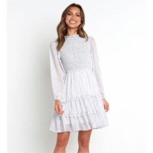 Petal & Pup White Floral Long Sleeve Dress